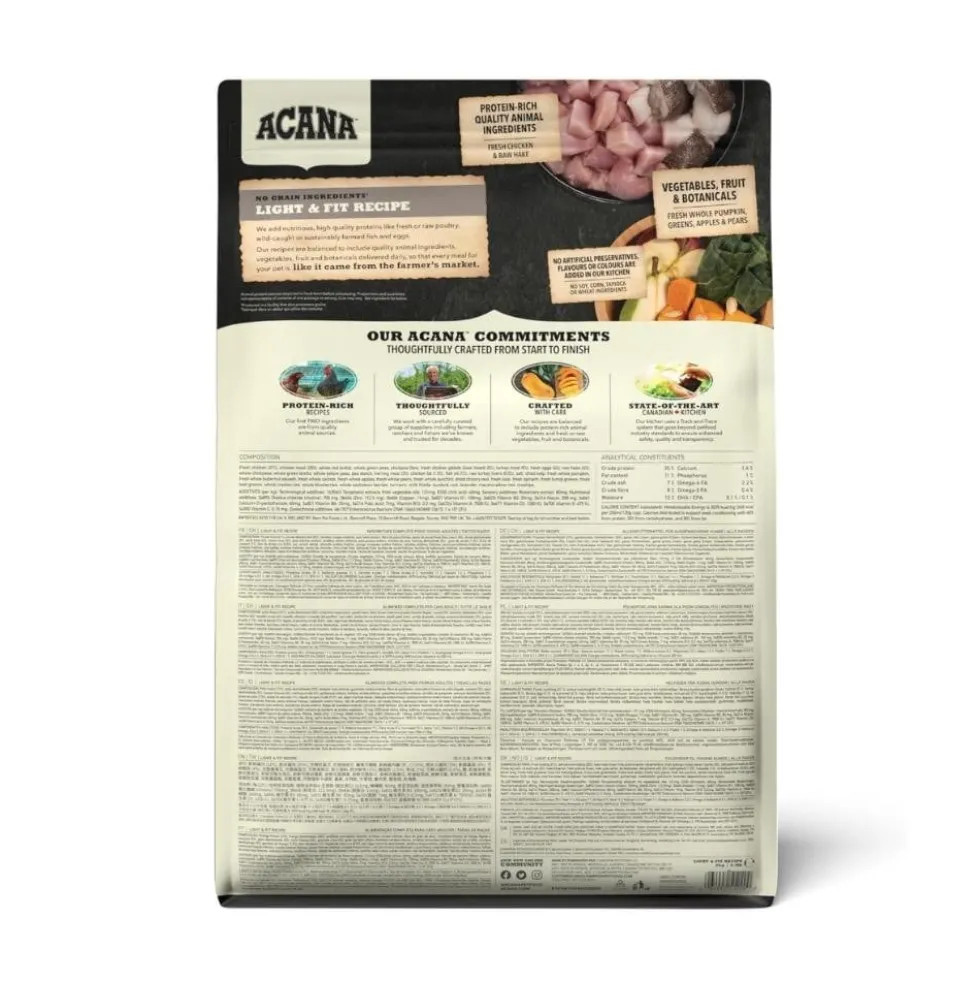 Acana Light and Fit Pienso Natural para Perros con Sobrepeso