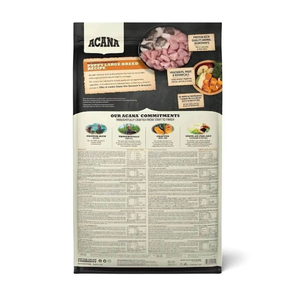 Acana Puppy Large Pienso de Pollo para Cachorros de Raza Grande
