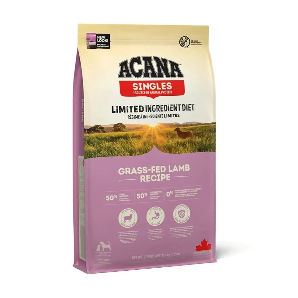 Acana Singles Pienso de Cordero de Pasto para Perro