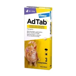 AdTab Comprimido Masticable Antiparasitario para Gato 0,5-2 kg (3 uds)