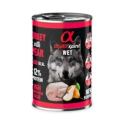 Alpha Spirit Lata Pavo con Pera para Perro