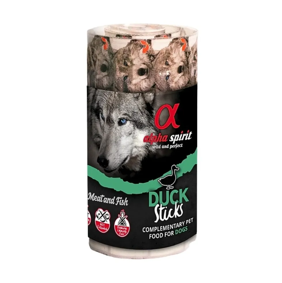 Alpha Spirit Snack Ristra de Pato (16 barritas) para Perros