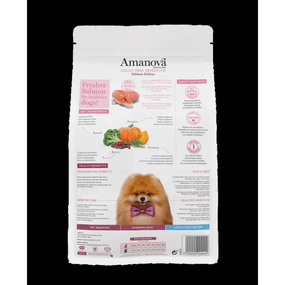 Amanova Pienso Adult Mini Sensitive Salmón para Perro Pequeño