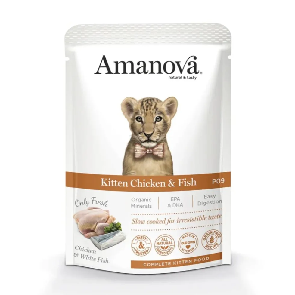 Amanova Sobre de Pollo y Pescado para Gatito