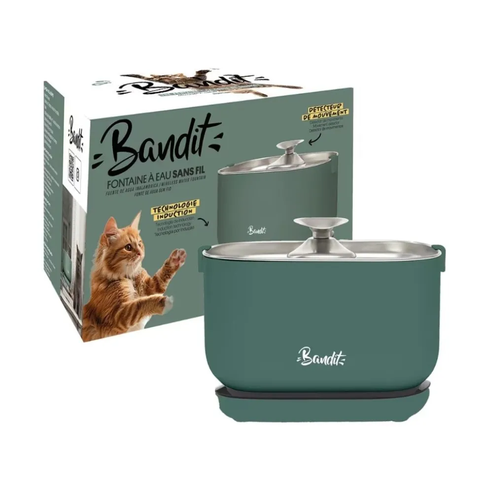 Bandit Fuente de Agua Inalámbrica Verde