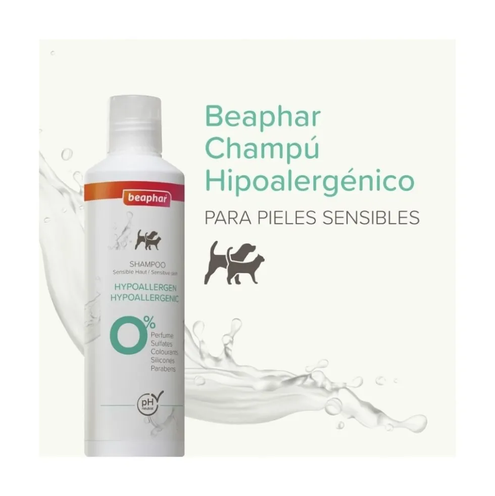 Beaphar Champú Hipoalergénico para Perros y Gatos