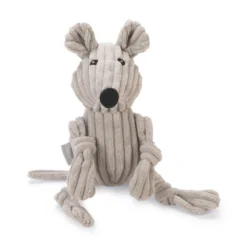 Beeztees Peluche de Ratón con Tejido Acanalado para Perros