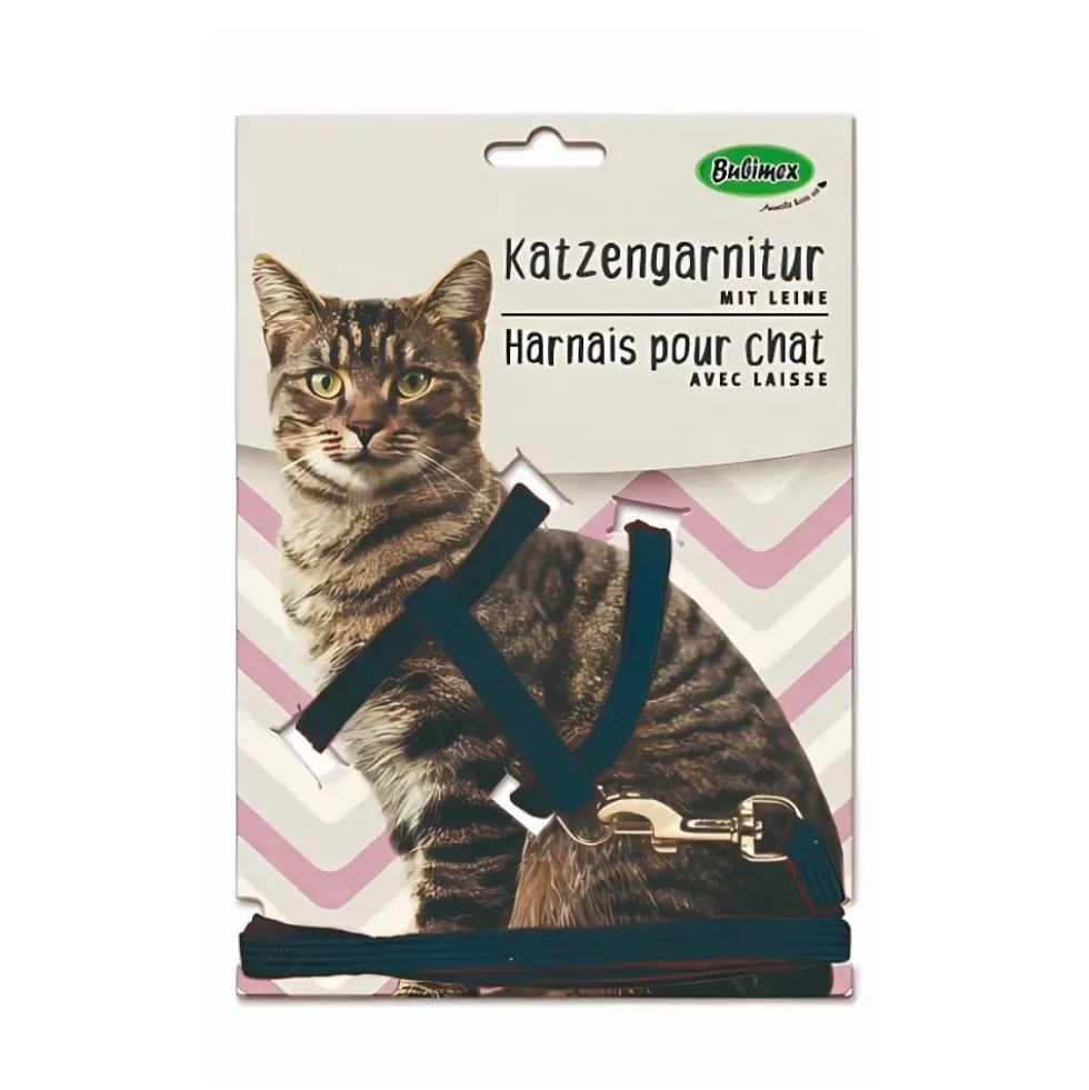 Bubimex Arnés con Correa Ajustable en Varios Colores para Gato