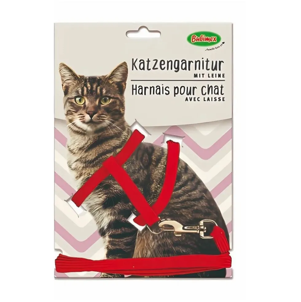 Bubimex Arnés con Correa Ajustable en Varios Colores para Gato