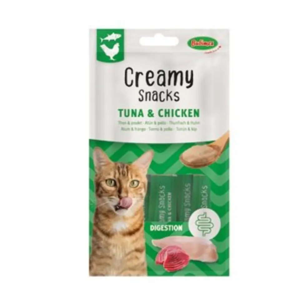 Bubimex Snack Cremoso Atún y Pollo (4 x 15g) para Gato