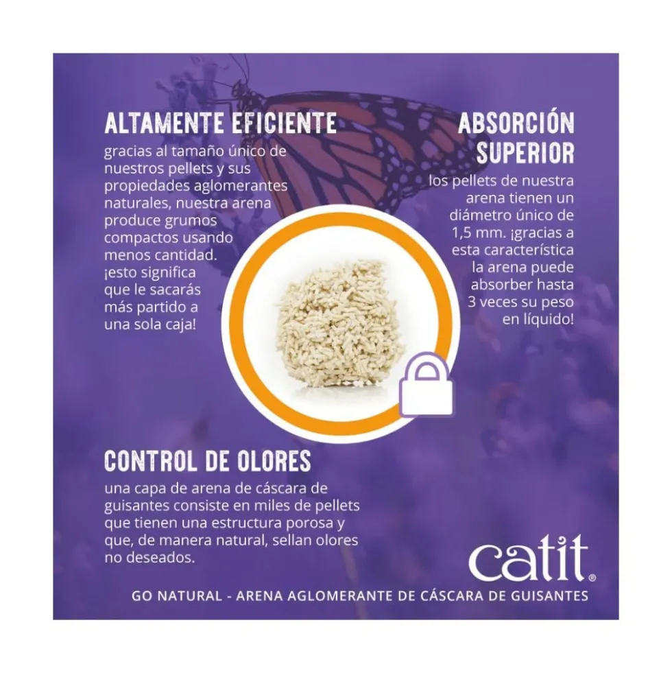 Catit Arena Go Natural Lavanda para Gatos