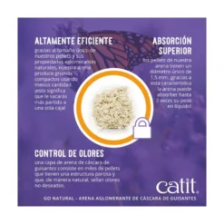 Catit Arena Go Natural Vainilla para Gatos