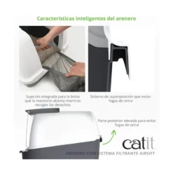 Catit Arenero Cerrado Airsift para Gatos