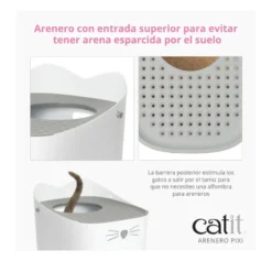 Catit Arenero PIXI con Entrada Superior