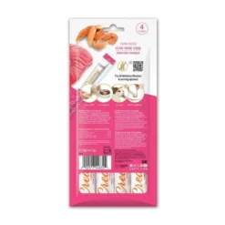 Catit Creamy Snacks Cremosos de Atún y Cangrejo (4 uds x 10g) para Gatos