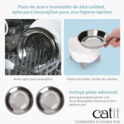 Catit Pixi Comedero Elevado para Gatos