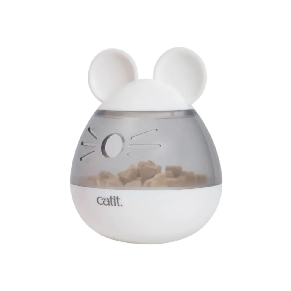 Catit PIXI Dispensador de Snacks con Forma de Ratón para Gato