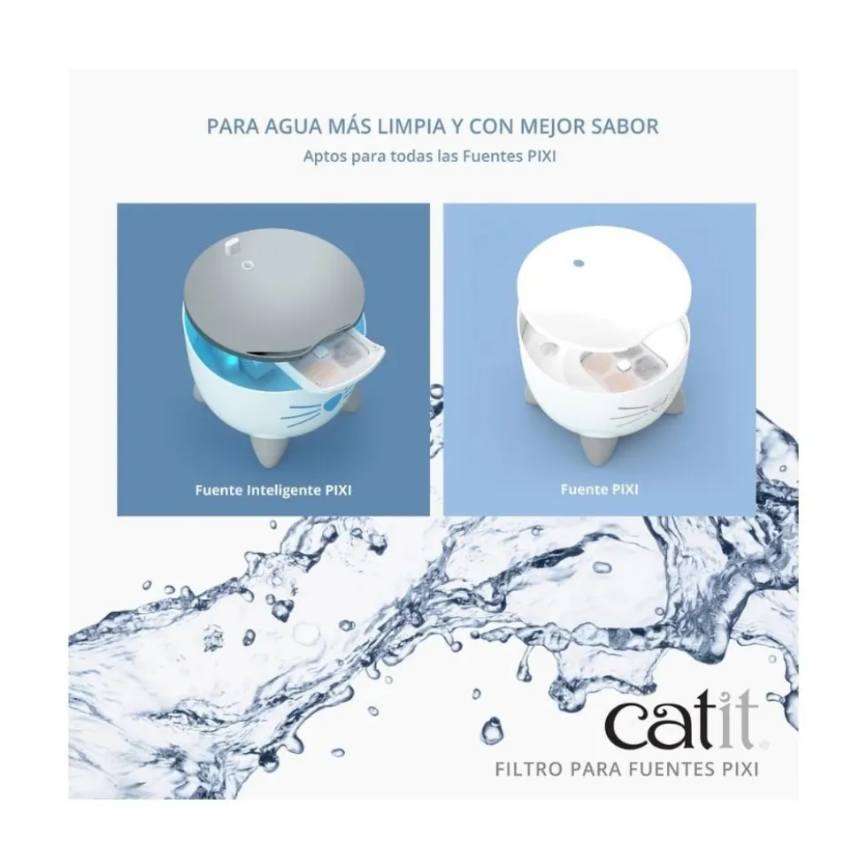 Catit Pixi Filtros para Fuente de Agua x6