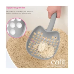 Catit Pixi Pala Gris para Arenero Gatos