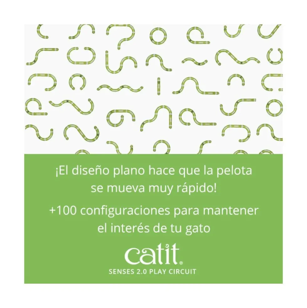 Catit Senses Play Circuito Pequeño con Pelota para Gatos