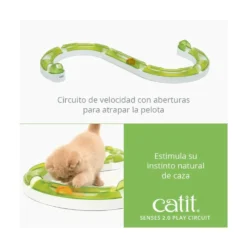 Catit Senses Play Circuito Pequeño con Pelota para Gatos