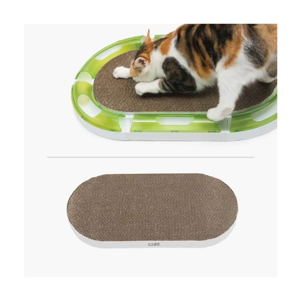 Catit Senses Rascador de Cartón Ovalado para Gatos
