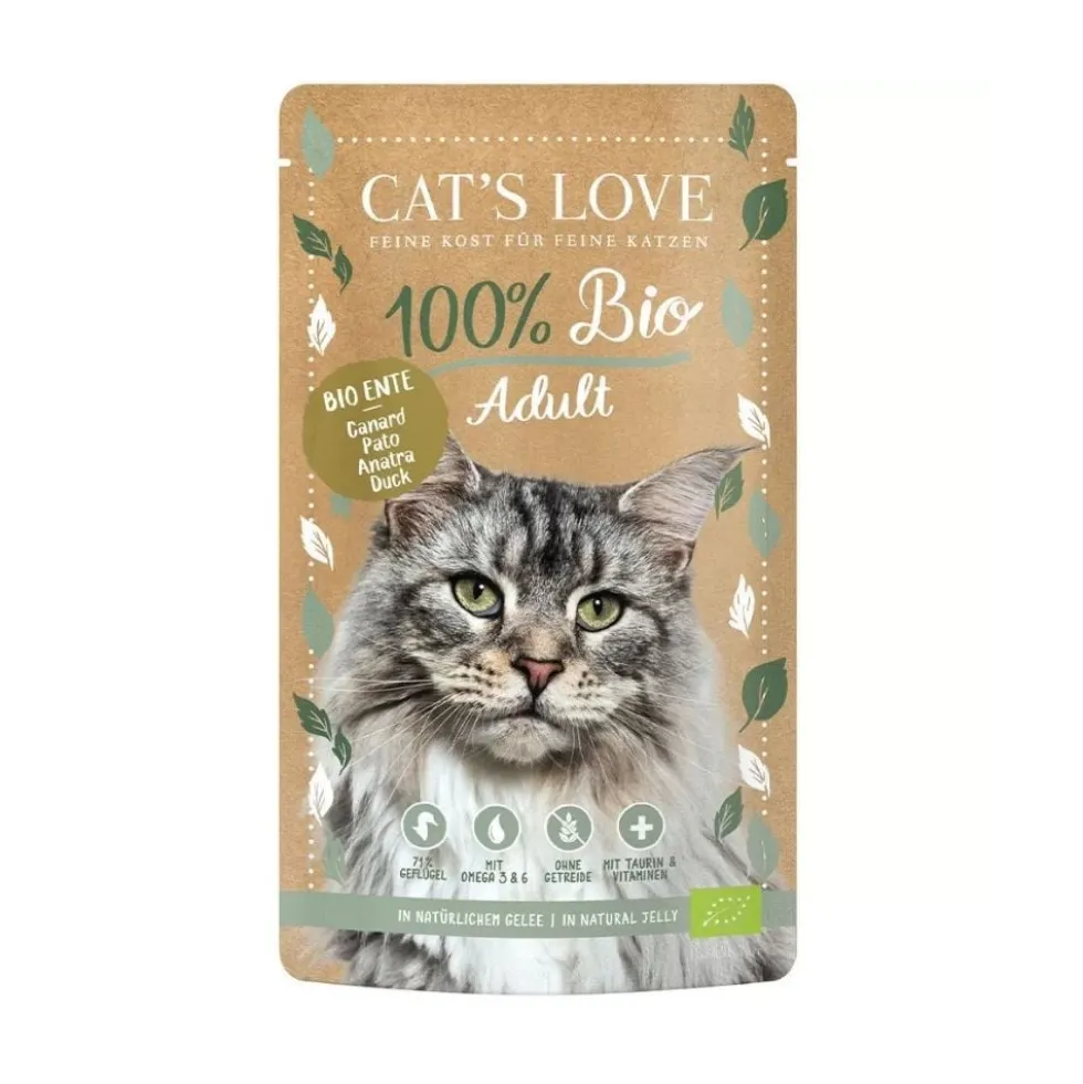 Cats Love Sobre Bio Pato para Gato