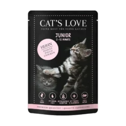 Cats Love Sobre Junior de Pollo para Gato