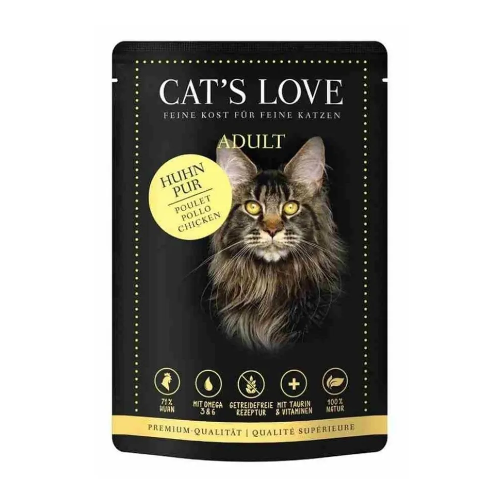 Cats Love Sobre Puro Pollo para Gato
