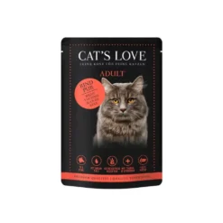 Cats Love Sobre Puro Vacuno para Gato