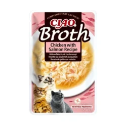 Churu Ciao Broth Caldo con Pollo y Salmón para Gatos