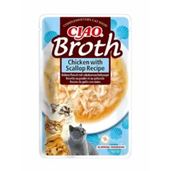Churu Ciao Broth Caldo de Pollo con Vieiras para Gato
