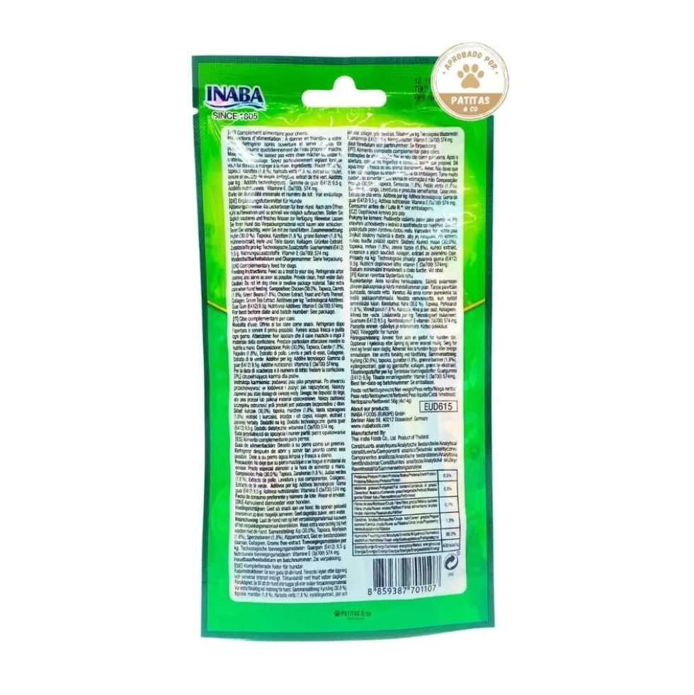 Churu Snack de Pollo con Vegetales (4x14g) para Perros