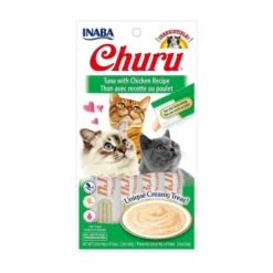 Churu Snack Natural de Atún con Pollo (4x14g) para Gatos