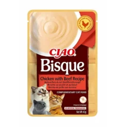Ciao Bisque Sobre de Pollo con Ternera para Gatos