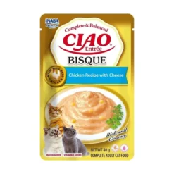 Ciao Entrée Bisque Sobre de Pollo con Queso para Gato