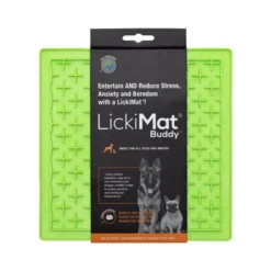Comedero Antivoracidad LickiMat Classic Buddy Verde