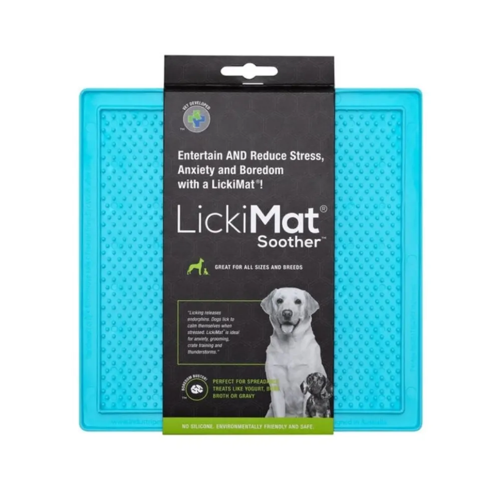 Comedero Antivoracidad LickiMat Classic Soother Turquesa