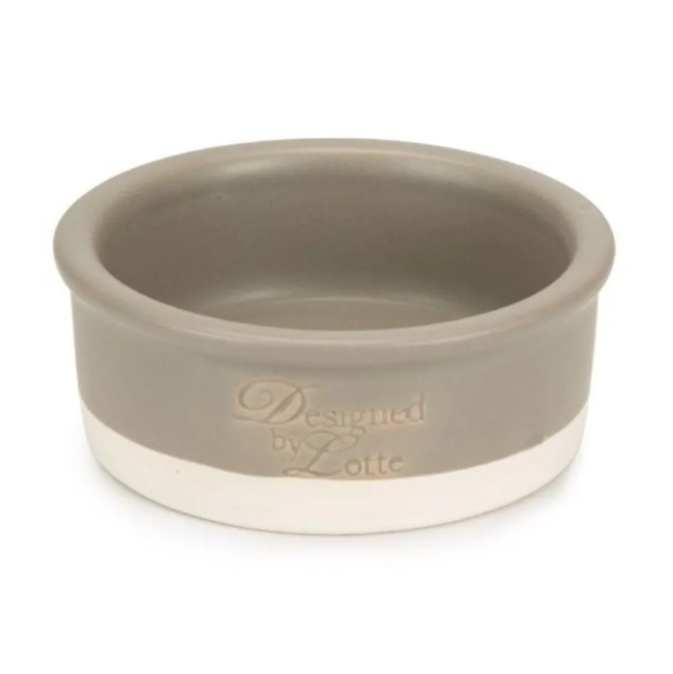 Comedero Joa Ceramico Resistente (Color Gris)