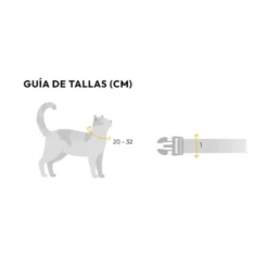 Dashi Collar Estampado Gummy para Gato