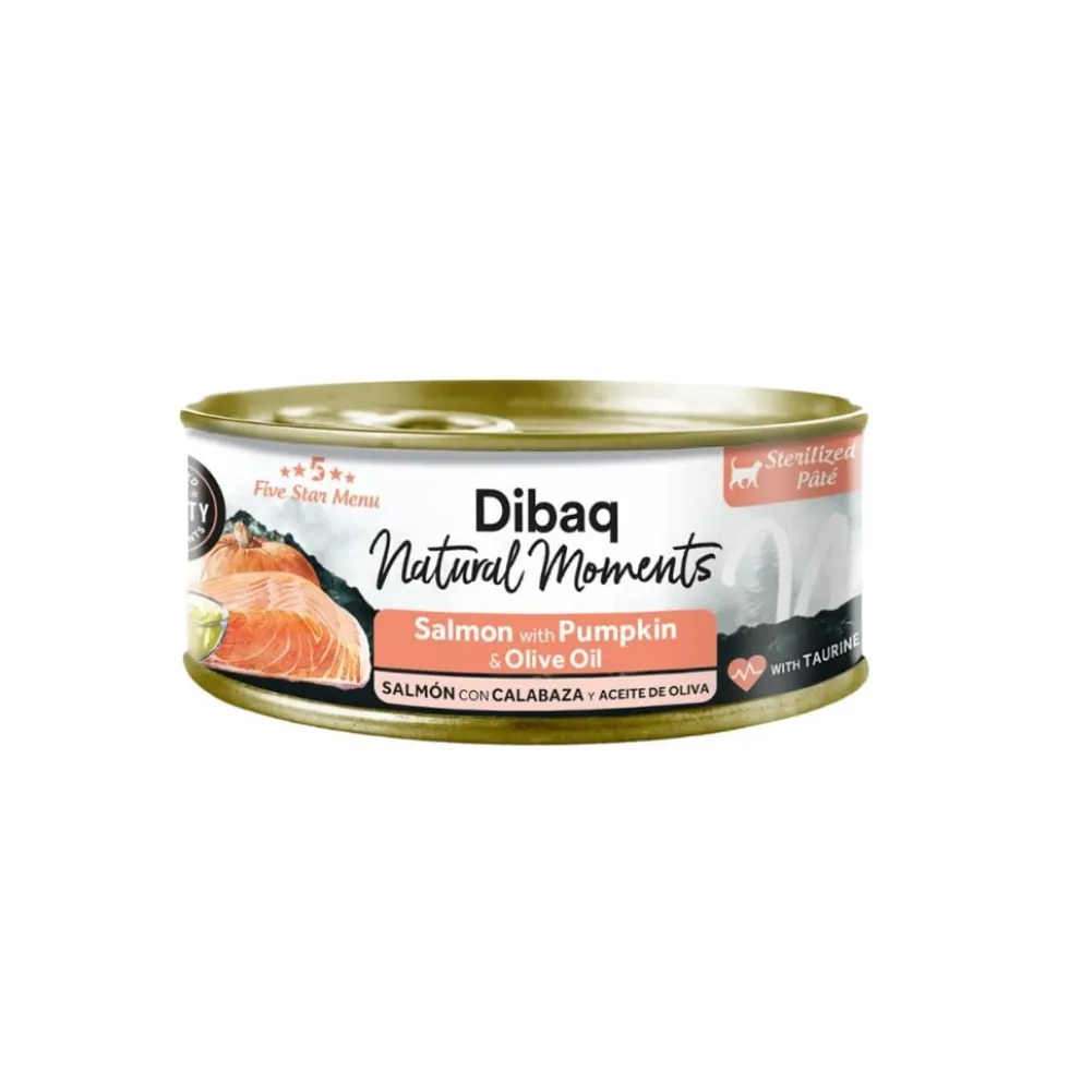 Dibaq Natural Moments Salmón con Calabaza para Gato