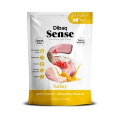 Dibaq Sense Bocaditos en Salsa de Pavo para Gato