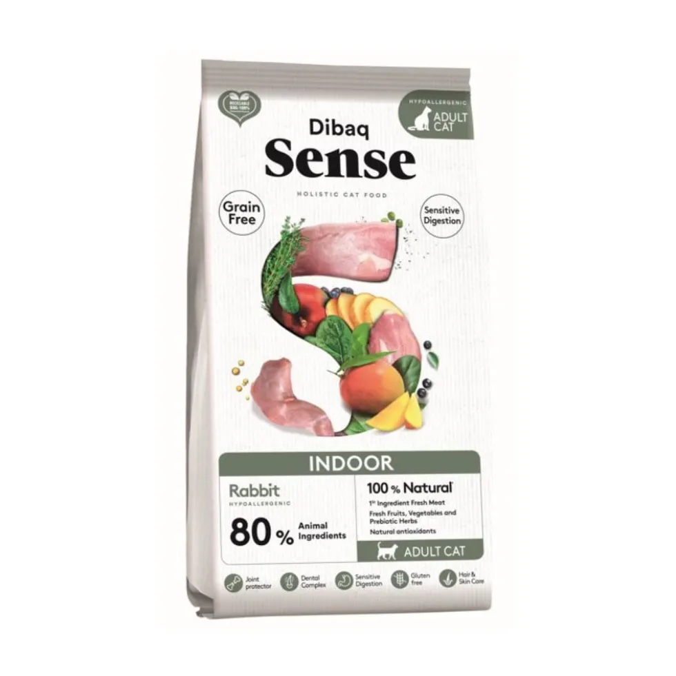 Dibaq Sense Grain Free Indoor Conejo Pienso para Gatos