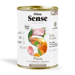 Dibaq Sense Lata de Pavo con Calabaza para Perro