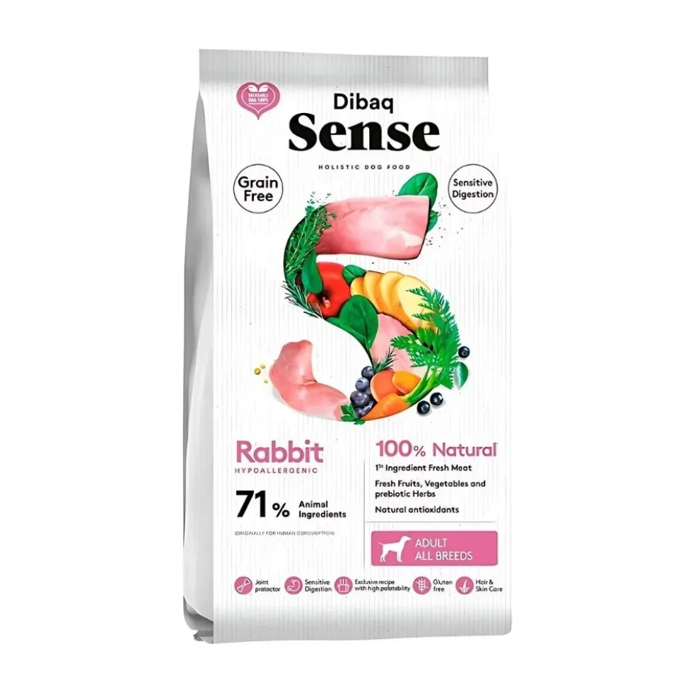 Dibaq Sense Pienso de Conejo para Perros con Digestiones Sensibles