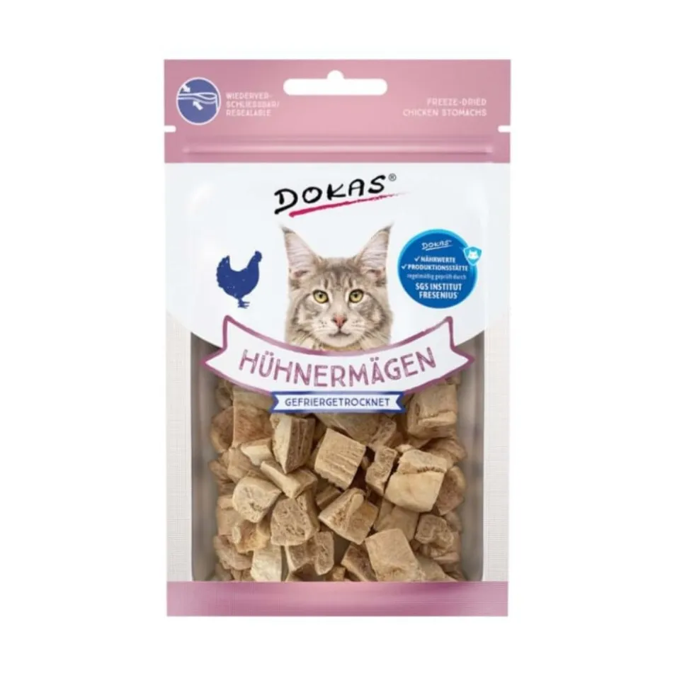 Dokas Snacks de Tripa de Pollo Liofilizado para Gato