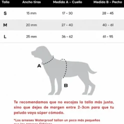 Dukier Arnés Waterproof Turquoise para Perro
