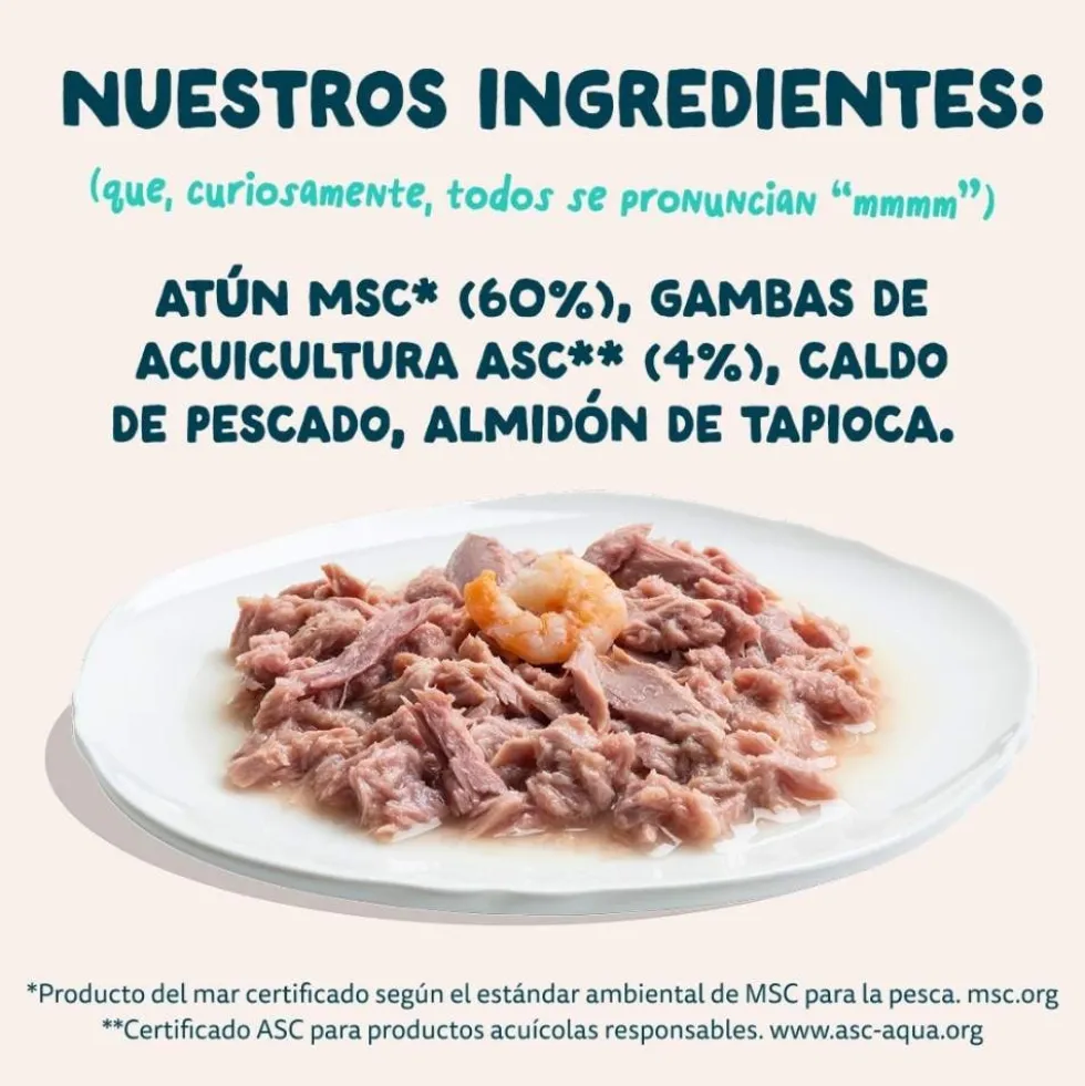 Edgard and Cooper Lata de Filetes de Atún y Gambas para Gato