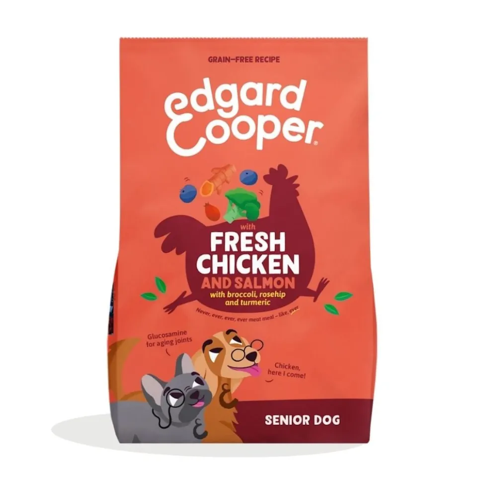 Edgard and Cooper Pienso de Pollo y Salmón para Perros Senior