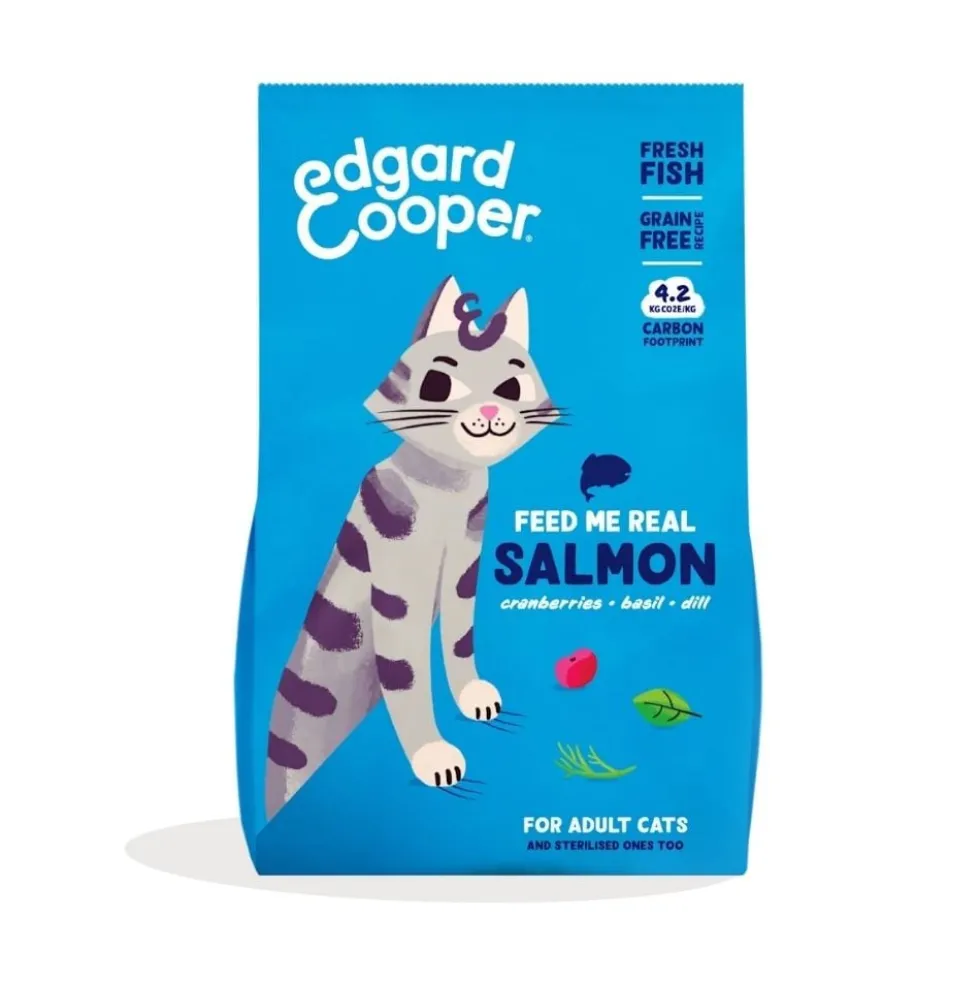 Edgard and Cooper Salmón Pienso Natural para Gatos